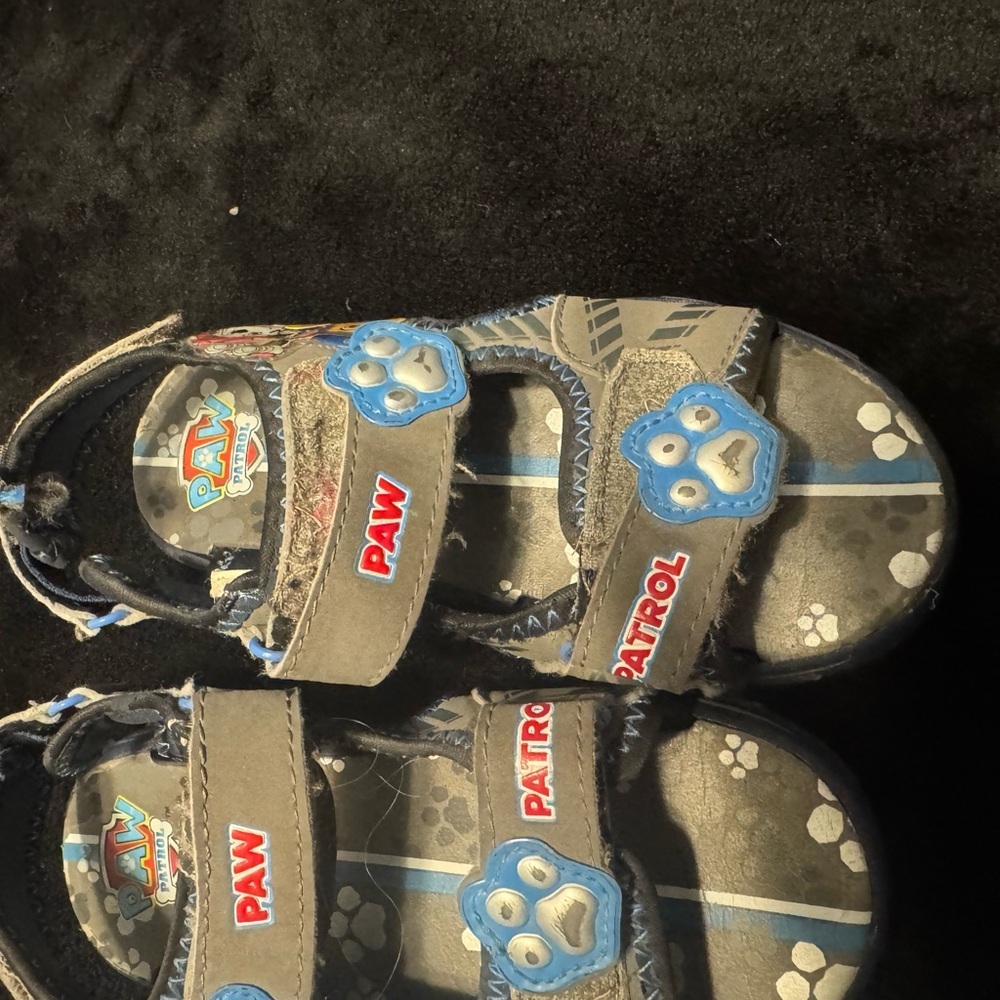 Paw Patrol Kids Sandals - Blue and Black. Comfy! Great for play or casual. 11T - Picture 7 of 8